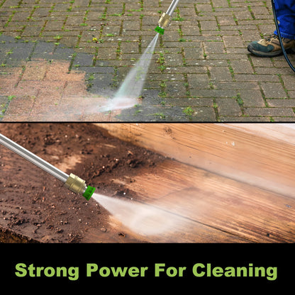 High-Pressure Electric Power Washer – 26ft Hose, Foam Cannon & 4 Nozzle System for Cars, Patios & Driveways