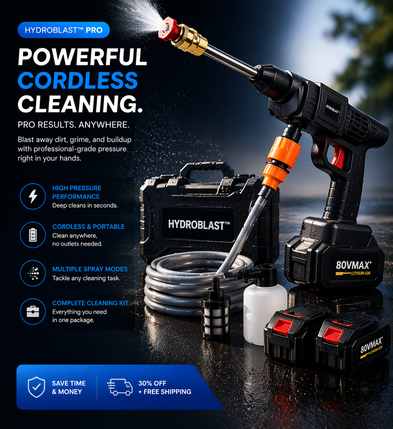 HydroBlast™ Pro Cordless Pressure Washer